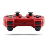 Control Genérico Compatible Ps3/pc Color Rojo Inalámbrico