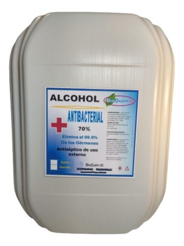 Alcohol 70% Antiséptico Garrafa 20litros