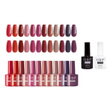 Gama De 12 Gel Esmalte Semi Permanente + Base & Top