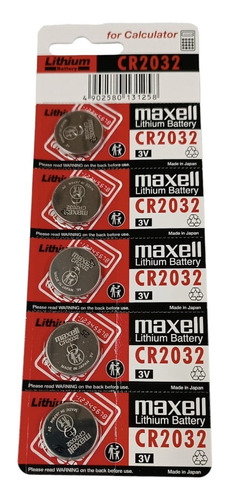 Pila Cr 2032 Blister 5 Unidades Maxell