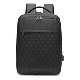 Mochila Masculina E Feminina Notebook 15.6 Impermeável Cor Preto