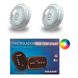 Kit 2 Focos Piscina Lumipool 9w Rgb C/control - Doctorpool