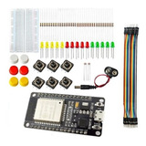 Esp32 Kit Proto 400pts Cables Leds Sensores Y Mas