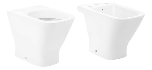 Combo Sanitarios Inodoro Corto Y Bidet Gap Roca Eg