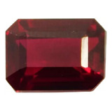 Rubí 12.90 Ct Rojo Natural Corte Esmeralda Piedra Preciosa  