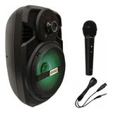 Combo Karaoke Parlante Portátil Bluetooth Microfono Y Cable