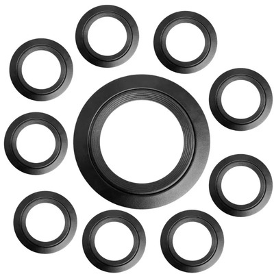 10pz Luminaria Para Bote O Plafón 12w Negro B. Frio | Envío gratis