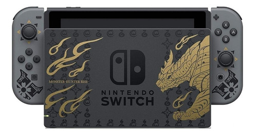 Nintendo Switch 32gb Monster Hunter Rise Deluxe Edition Cor  Cinza, Preto E Dourado