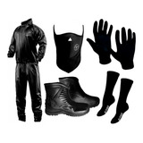 Piloto Delta + Botas Lluvia + Mascara + Guantes +medias Pp C