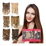 Extensiones Para Cabello De Fibra Sintetica 30cm Color Rubio Medio M6ph613