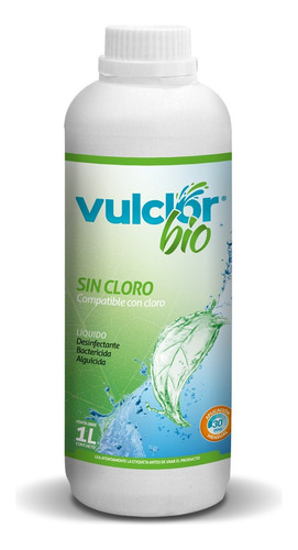 Vulclor Bio Desinfectante Vulcano 1it Tratamiento Sin Cloro 