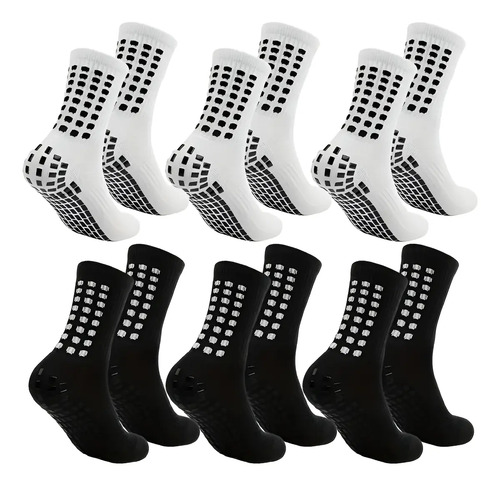 6 Pares Antideslizantes Calcetines Media Deportivos Fútbol | MercadoLibre