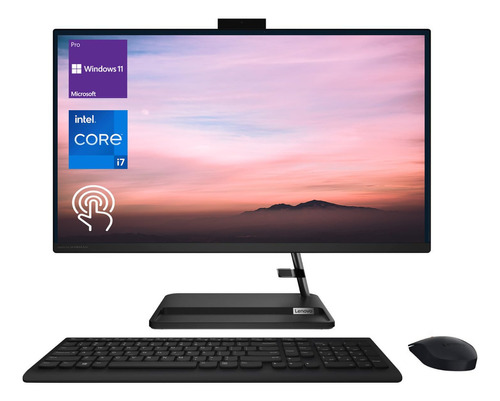 Lenovo 2023 Ideacentre 3 Premium Computadora Empresarial Todo En Uno, Visualización Táctil Fhd De 27 Pulgadas, Intel Core I7-13620h, 64gb Ram, 2tb Ssd, Cámara Web, Hdmi, Mouse Y Teclado Inalámbricos