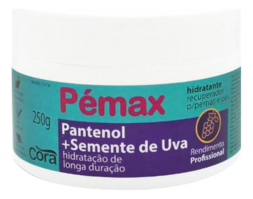  Creme Pemax Pantenol Com Semente De Uva Spa Dos Pes 250g