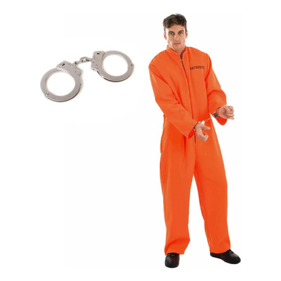 Fun Shack Prisoner Disfraces Hombres Naranja Convicto Reclus