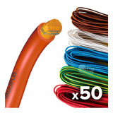 Cable Unipolar 6mm Argenplas Normalizado X Rollo 50 Metros Varios Colores!