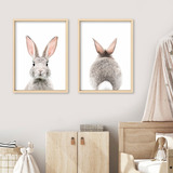 Set 2 Cuadros Decorativos Infantiles Bunny Conejo