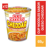 Sopa Instantánea Cup Noodles Queso Cheddar - 12 Unidades