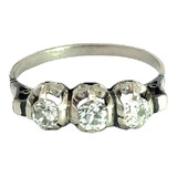 Anillo Tricillo Platino 950 Y 0.50 Ct Brillantes Certificado