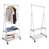 Estante Triangular Clothes Rack Perchero Plegable Con Ruedas