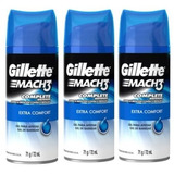 Gel Para Afeitar Gillette Extra Comfort 3 Piezas De 71g/72ml