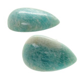 Gema Natural Gota Amazonita Cabochão Preciosa 145 Ct J3314