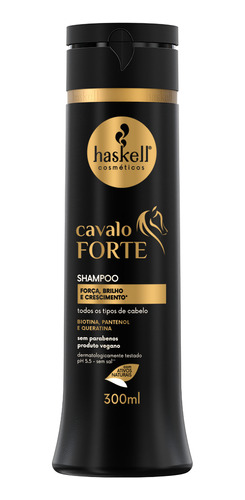 Shampoo Haskell Cavalo Forte 300ml Força E Crescimento