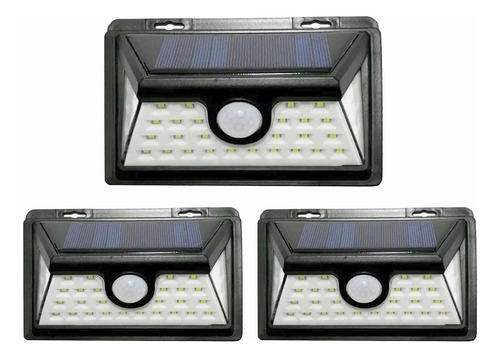 Focos Solares Led Exteriores Con Sensor De Movimiento (paque