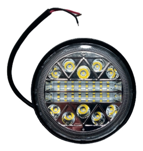 Faro Led Redondo 26 Leds Blanco 12v 52w 11.4cm X 3.4cm