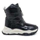 Botas Pre Ski Mujer Gummi Zip Impermeables Abrigadas Piel 