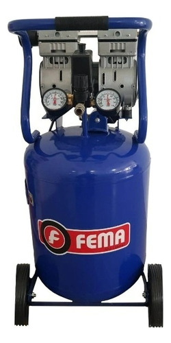 Compresor Aire Vertical Fema 1 Hp 50l Carter Seco Silencioso