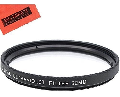 Filtro Uv 52mm Para Canon Eos M50 Mark Ii, Fujifilm Xt-200,