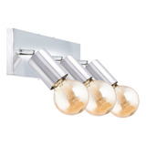 Lampara Pared 3 Luces Aplique Movil Led E27 Moderno Deco