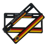 Par De Marcos Portaplacas Emblema Deutschland Alemania Vw Se