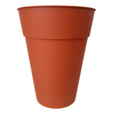 Maceta Plastico Matri Modelo Conica N 35 Color Terracota