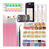 Escova Cosmética Suits Nail Set Nail Art Dual-end