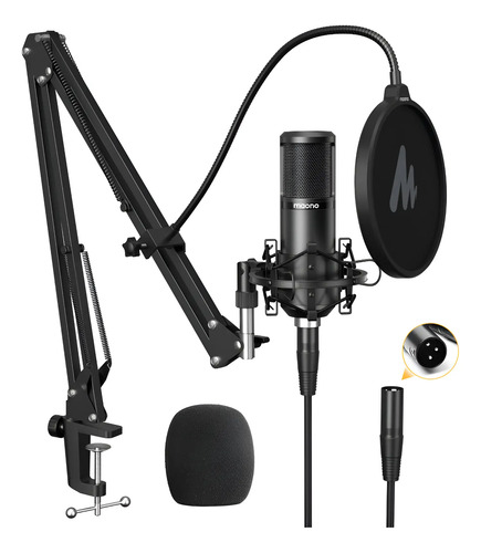 Micrófono Condensador Xlr Maono Pm320s Vocal Podcast Mixer | Meses sin interés