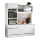 Armario De Cocina Compacto 180cm Topazio Madesa 86 Color Blanco