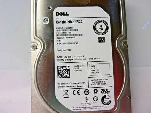 M Hd Dell 4tb Sata 7.2k 3.5 Md3220i Md3420 Md3620f 0thgnn 