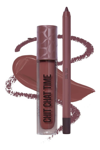 Labial Beauty Creations Lip Duo Set Color Chit Chat Time
