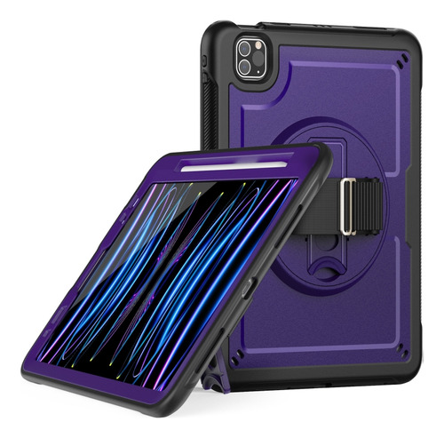 Funda Morada En Forma De Panal Para iPad Air 2022 10.9/pro 1