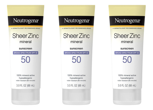 Loción De Protección Solar Neutrogena Sheer Zinc Oxide Spf 5