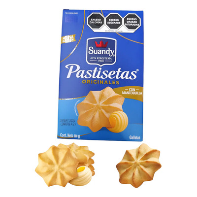 Pastisetas Originales 40pz 300 G Mantequilla Suandy | Meses sin interés
