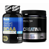 Bcaa 120 Caps Growth + Creatina Pura 300g Probiotica