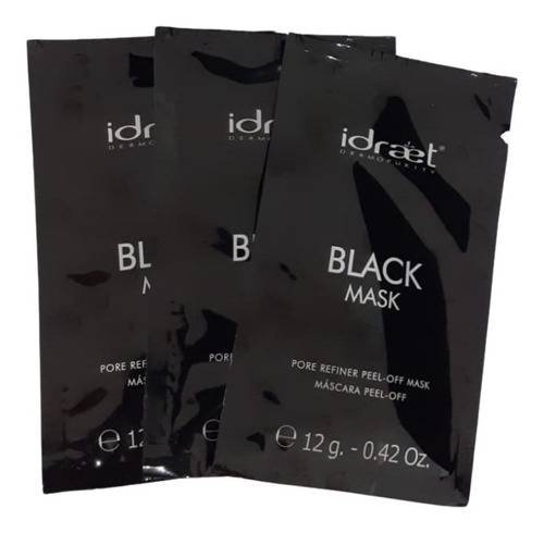 Black Mask Máscara Peel Off Anti Imperfecciones X 3 - Idraet