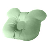 Travesseiro Plagiocefalia Para Bebe Com Cabeça Chata Cor Verde-claro
