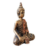 Buda Hindu Tibetano Meditando Pequeno  * Chakras * Meditação Cor Dourado