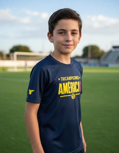 Playera Deportiva Niño Niña América Tricampeón