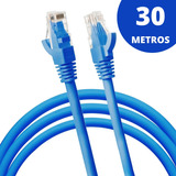 Cabo De Rede Enthernet 30m Conector Rj45 Internet Crimpado