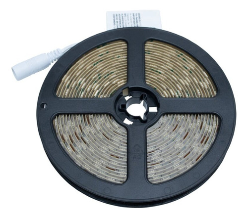 Tira Flexible De Led 5050 Smd 12v Ip65 Blanco Calido